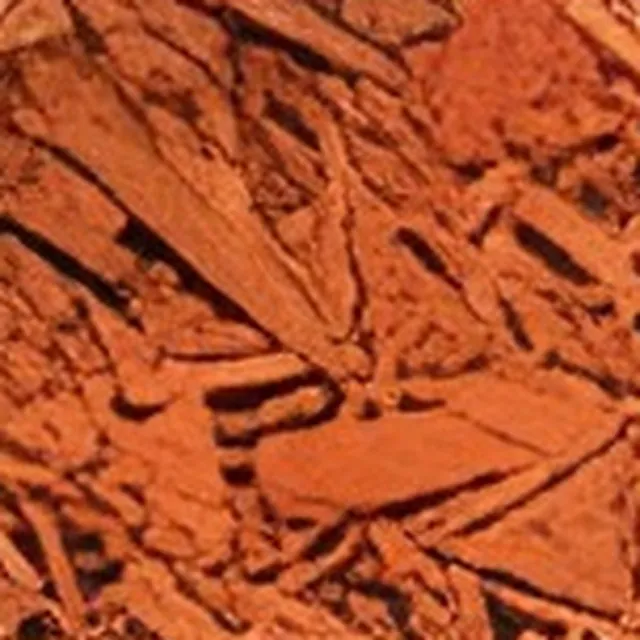 Muestra de mulch color naranjo