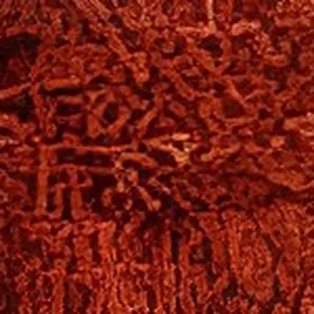 Muestra de mulch color rojo rubí