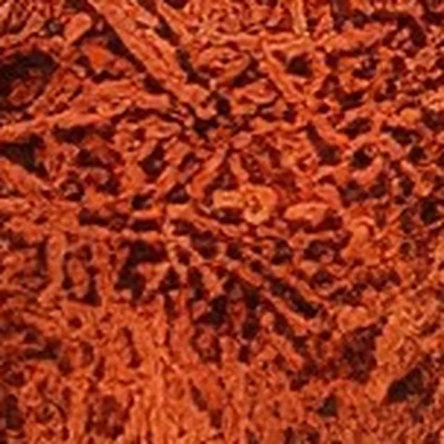 Muestra de mulch color rosa terracota