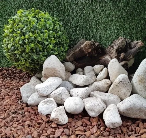 Piedra Blanca de Río, piedra decorativa para jardín