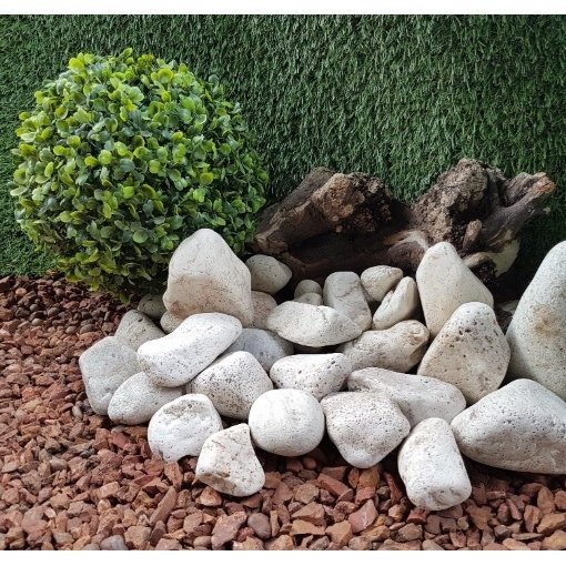 Piedra Blanca de Río — piedra decorativa para jardín