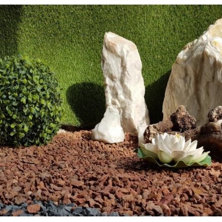 Roca Cuarzo — piedra decorativa para jardín